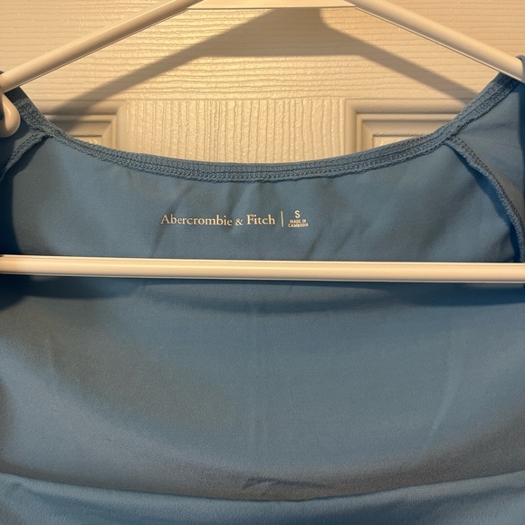 Abercrombie Baby Blue Bodysuit with Ruched Sides - Picture 3 of 4